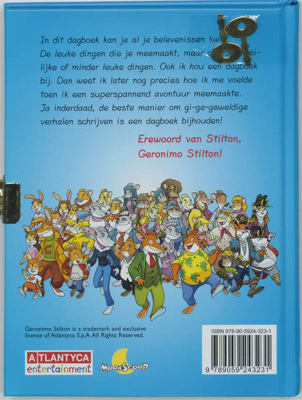 Achterkant van Mijn Geronimo Stilton dagboek