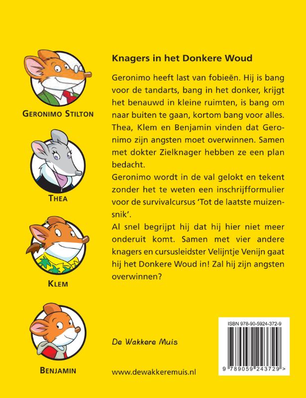 Achterkant van Knagers in het Donkere Woud