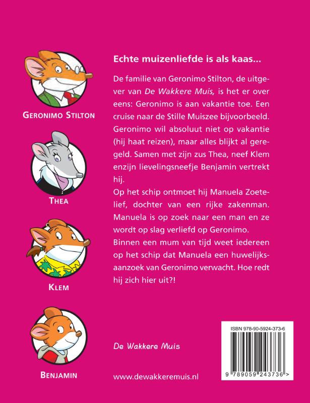 Achterkant van Echte muizenliefde is als kaas...
