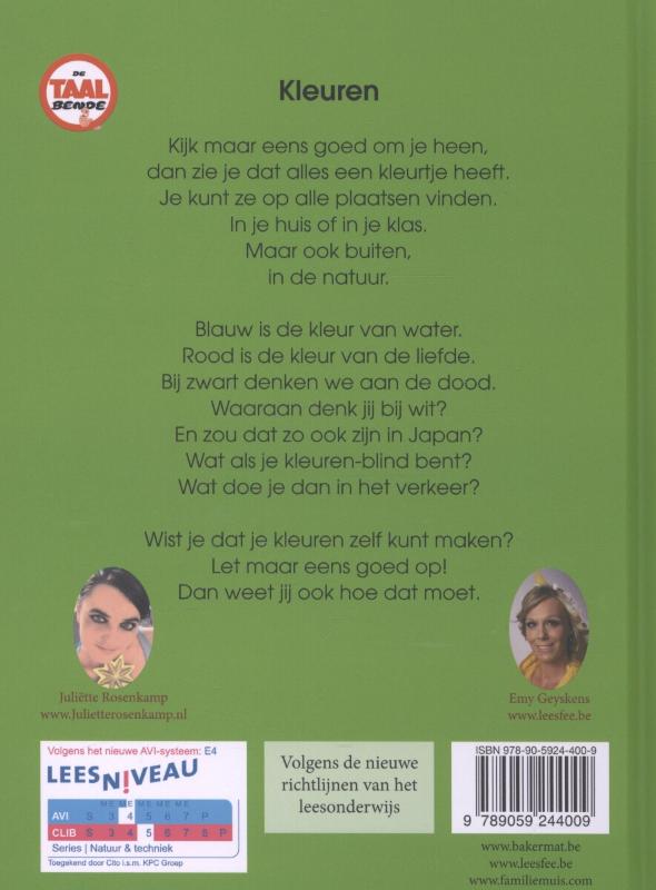 Achterkant van Kleuren