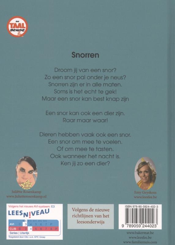 Achterkant van Snorren