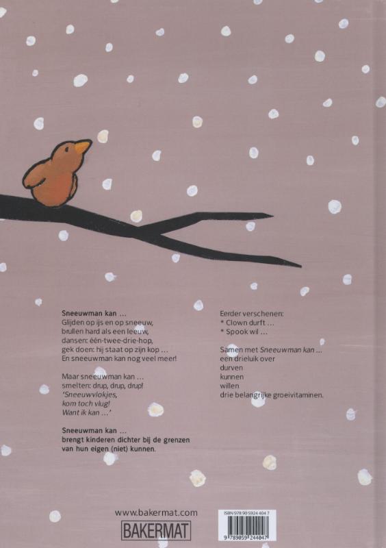 Achterkant van Sneeuwman kan ...