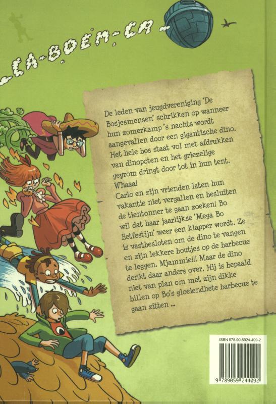 Achterkant van Dinoboutjes barbecue