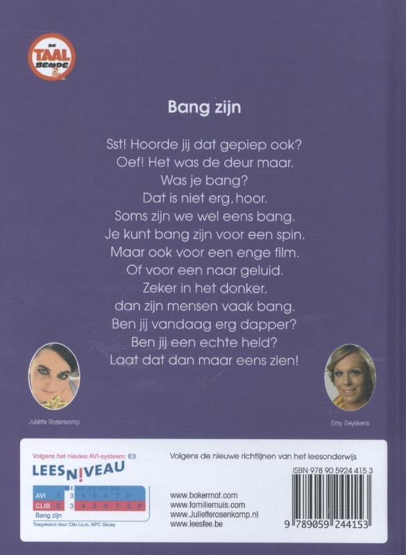 Achterkant van Bang zijn