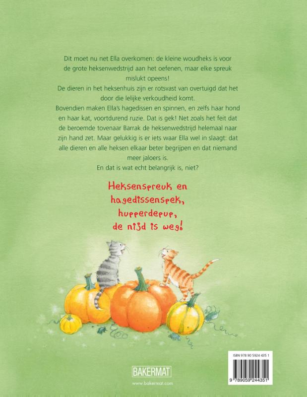 Achterkant van Ella, de kleine woudheks