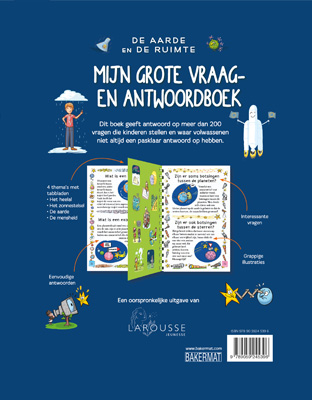 Achterkant van Mijn grote vraag- en antwoordboek: De aarde en de ruimte