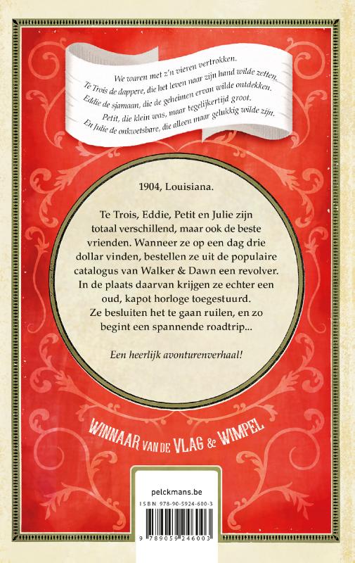Achterkant van Het mysterieuze horloge van Walker & Dawn