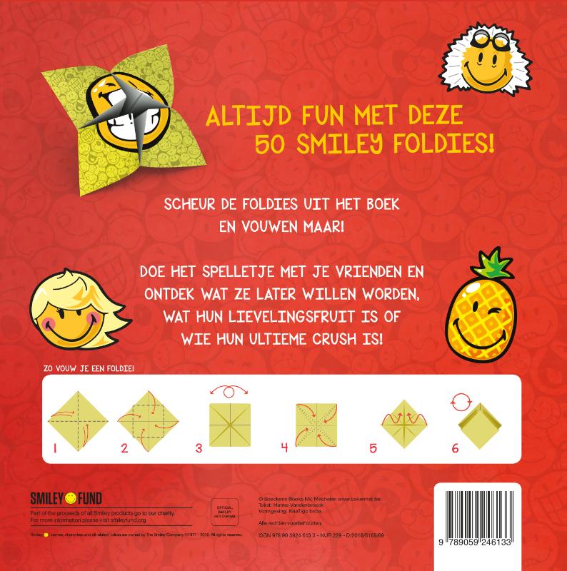 Achterkant van Smiley Foldies