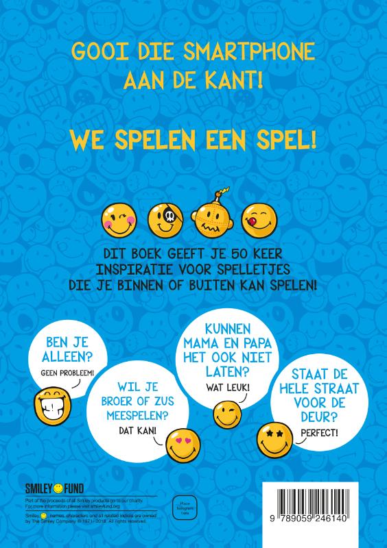 Achterkant van Smiley Games