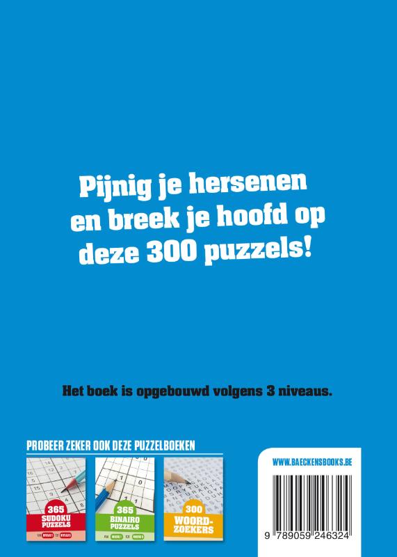 Achterkant van 300 Zweedse Puzzels