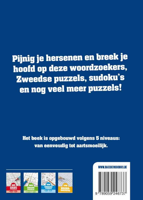 Achterkant van 300 varia puzzels