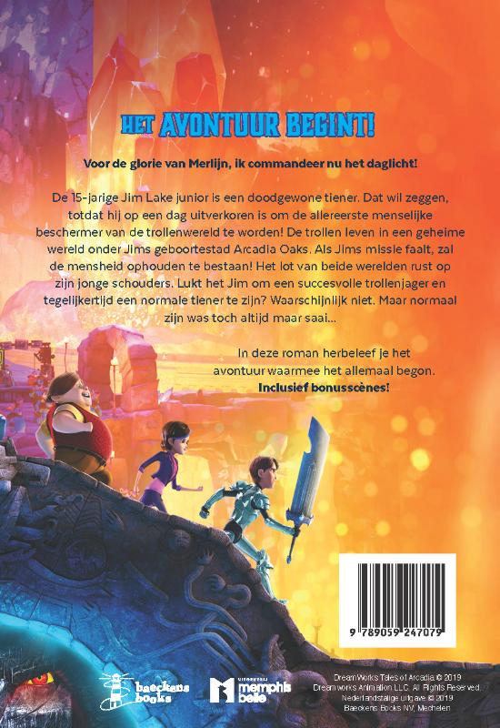 Achterkant van Het avontuur begint
