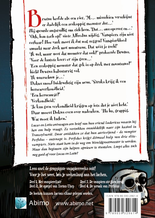 Achterkant van De wraak van Perfidus