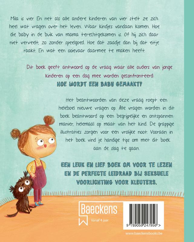 Achterkant van Een baby in mama's buik