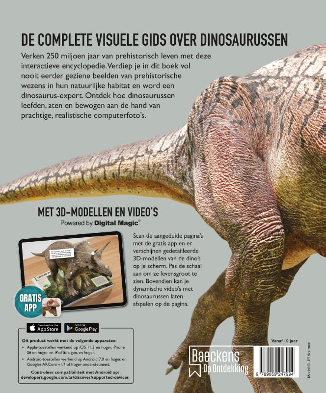 Achterkant van De ultieme dinosaurus encyclopedie