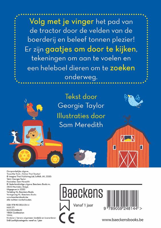 Achterkant van Volg de tractor