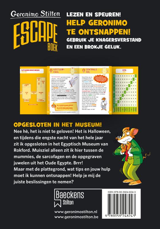 Achterkant van Opgesloten in het museum!