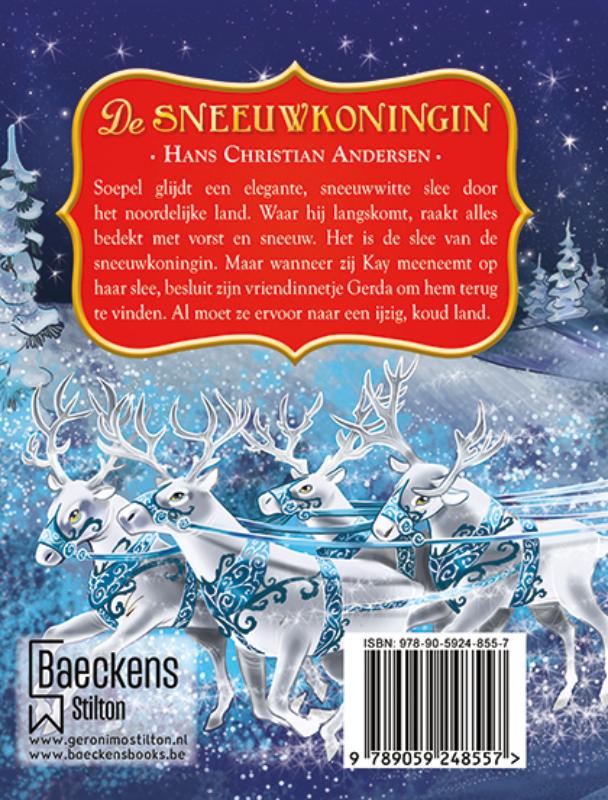 Achterkant van De sneeuwkoningin