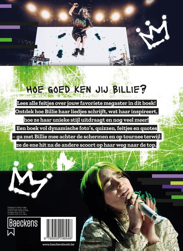 Achterkant van We love Billie Eilish