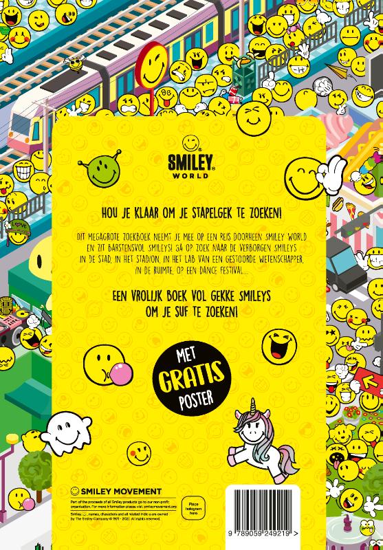 Achterkant van Mega Smiley Zoekboek