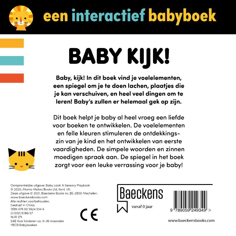 Achterkant van Baby kijk!