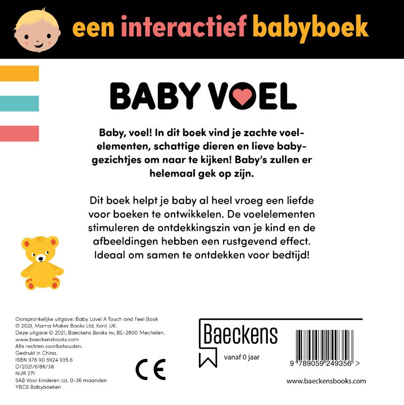 Achterkant van Baby Voel!