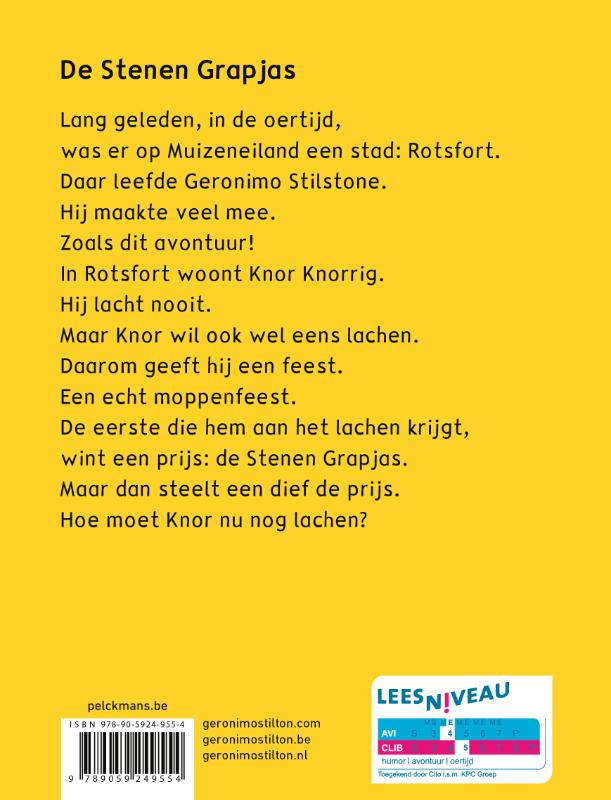 Achterkant van De stenen grapjas