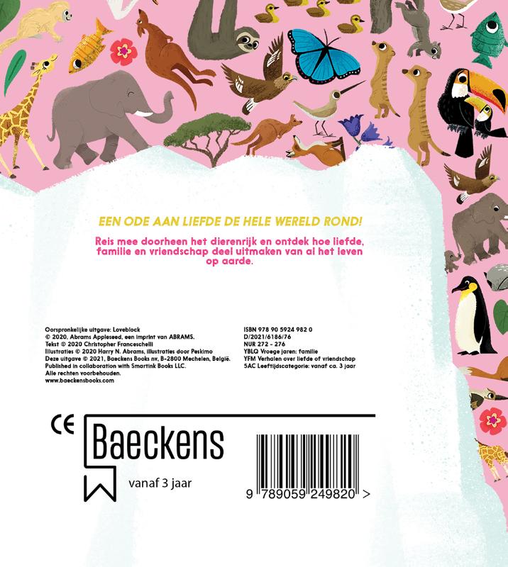 Achterkant van Het dikke boek vol liefde