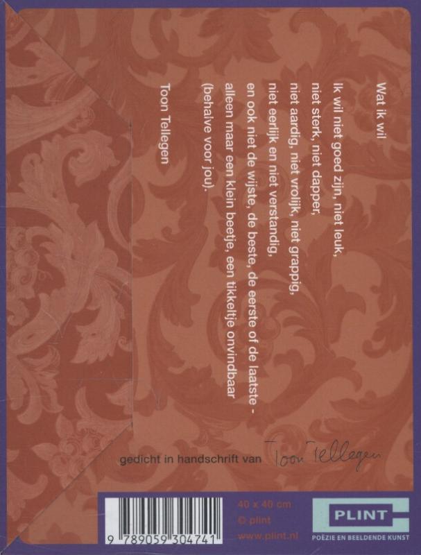 Achterkant van Snikgedicht
