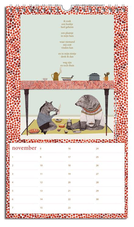 Achterkant van Verjaardagskalender
