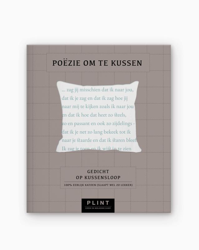 Achterkant van Plint Kussensloop 'Zag jij mischien' Joost Zwagerman