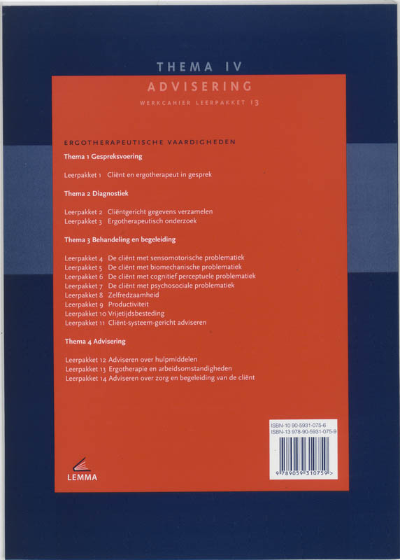 Achterkant van Werkboek
