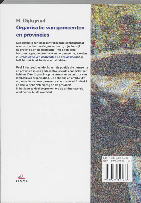 Achterkant van Organisatie van gemeenten en provincies