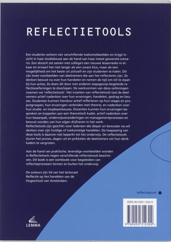 Achterkant van Reflectietools