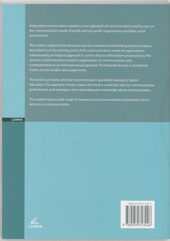 Achterkant van Integrated communication