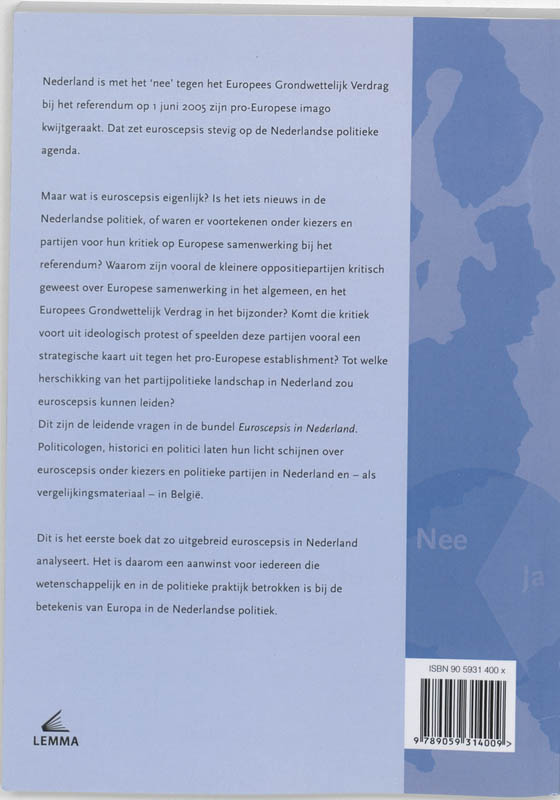 Achterkant van Euroscepsis in Nederland