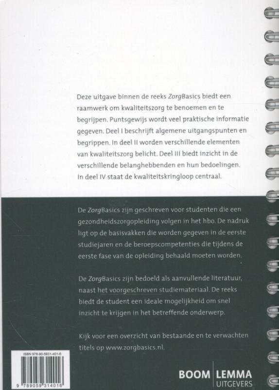 Achterkant van Kwaliteitszorg