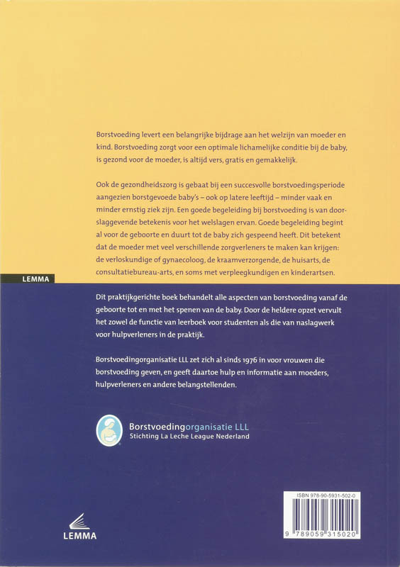 Achterkant van Borstvoeding