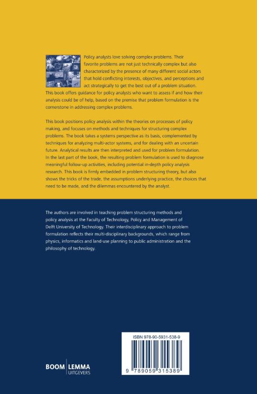 Achterkant van Policy Analysis of Multi-Actor Systems
