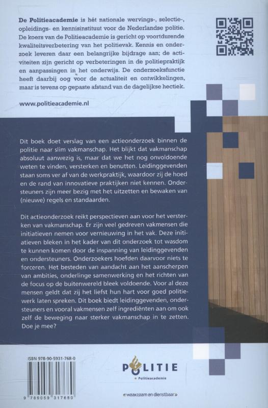 Achterkant van Slim vakmanschap