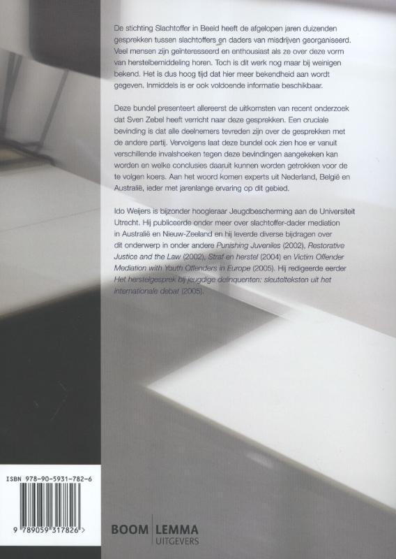 Achterkant van Slachtoffer-dadergesprekken in de schaduw van het strafproces