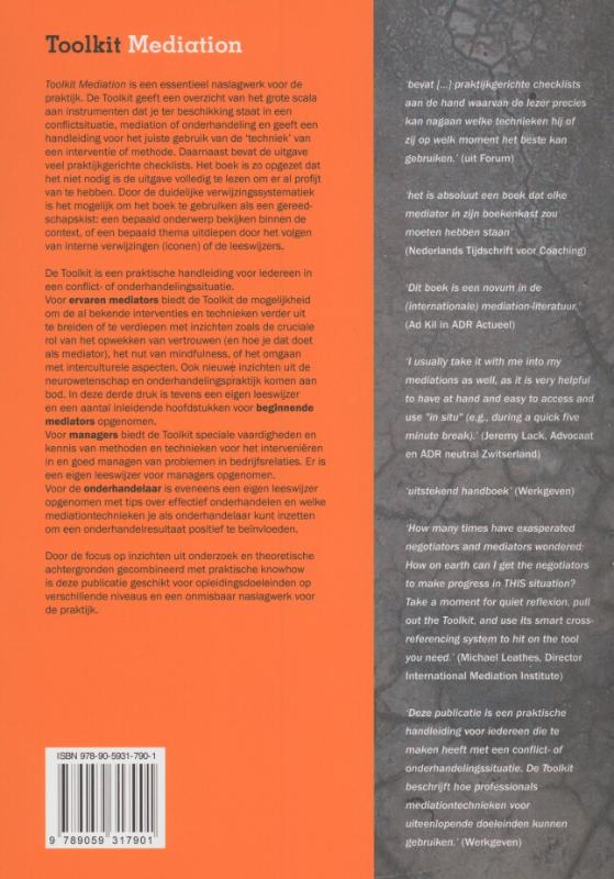 Achterkant van Toolkit mediation
