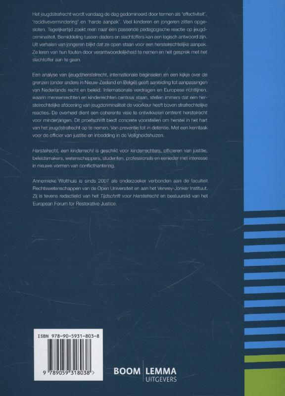 Achterkant van Herstelrecht, een kinderrecht
