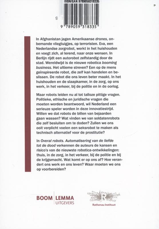 Achterkant van Overal robots