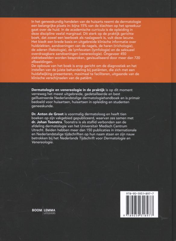 Achterkant van Dermatologie en venereologie in de praktijk