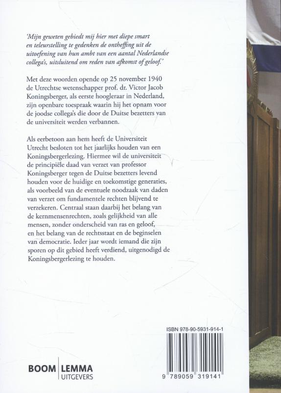 Achterkant van Universitair verzet (1940-1945), maatschappelijk verzet en de waarde van de wetenschap