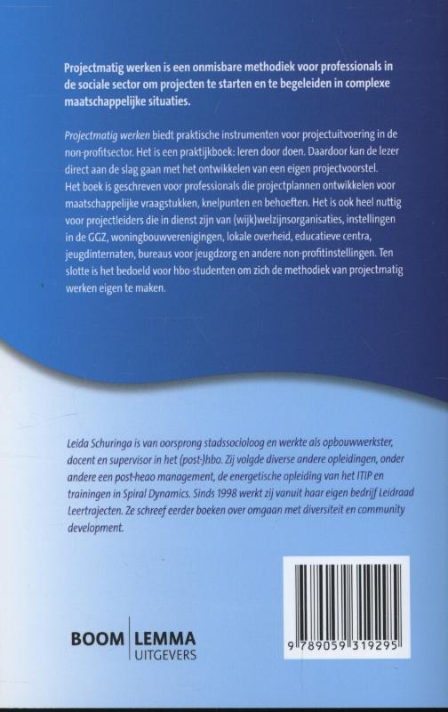 Achterkant van Projectmatig werken