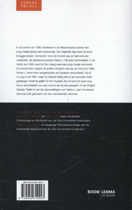 Achterkant van De Haagse kindermoorden