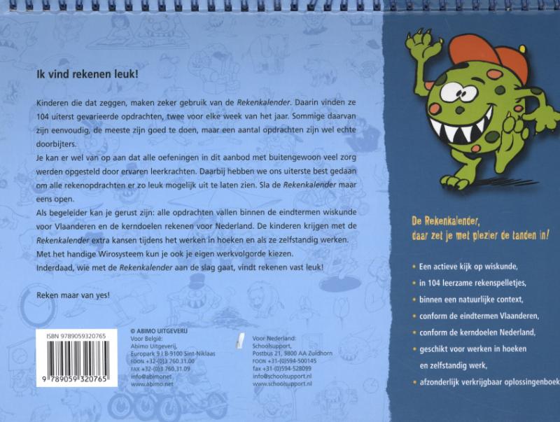 Achterkant van 4 groep 6