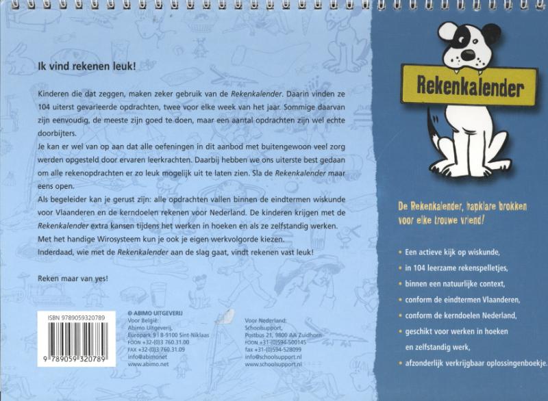Achterkant van 6 groep 8